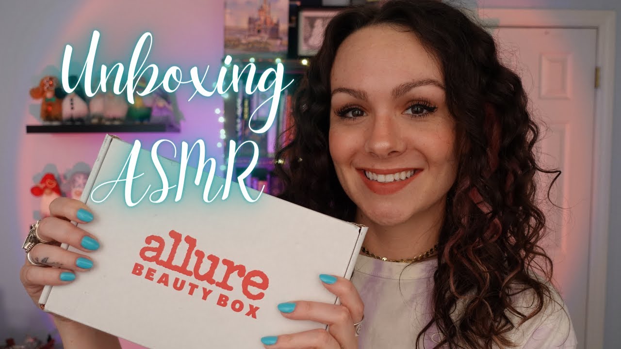 ASMR Allure Beauty Box Unboxing💄(Tapping, Crinkling, Tracing, Soft Speaking)