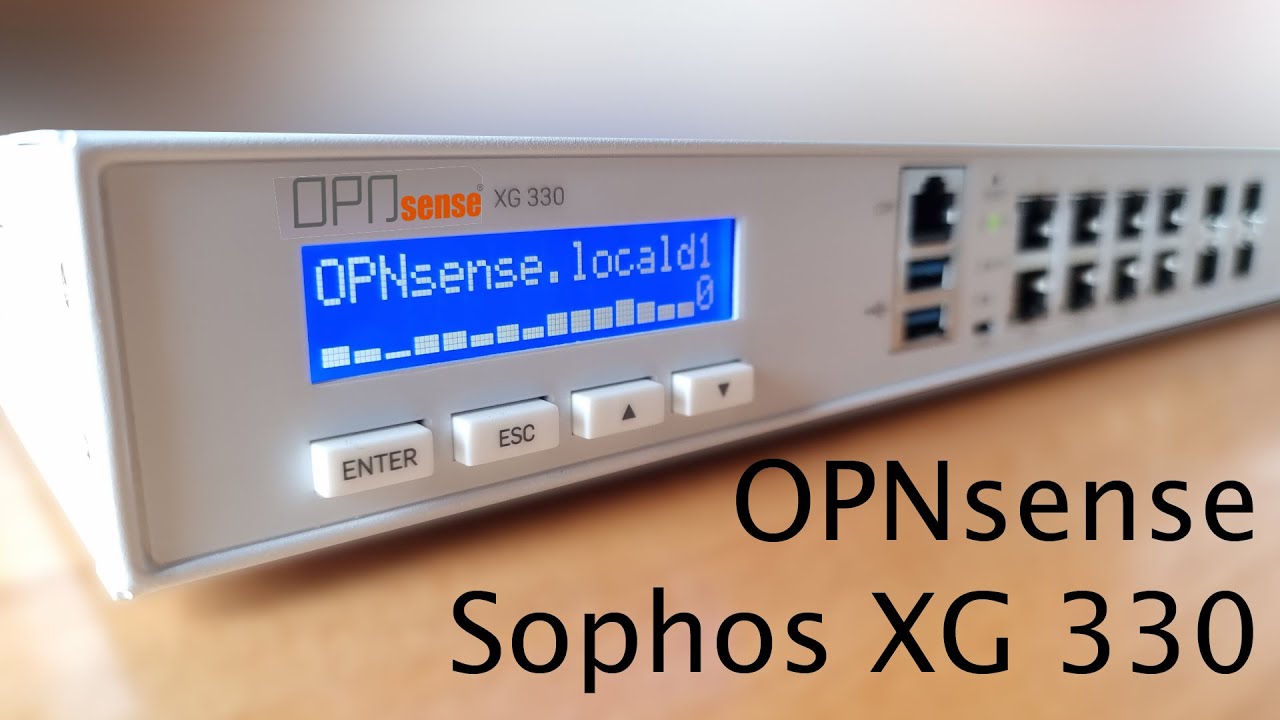 [TUT] OPNsense - Installation auf einer Sophos XG 330 Firewall [4K | DE]