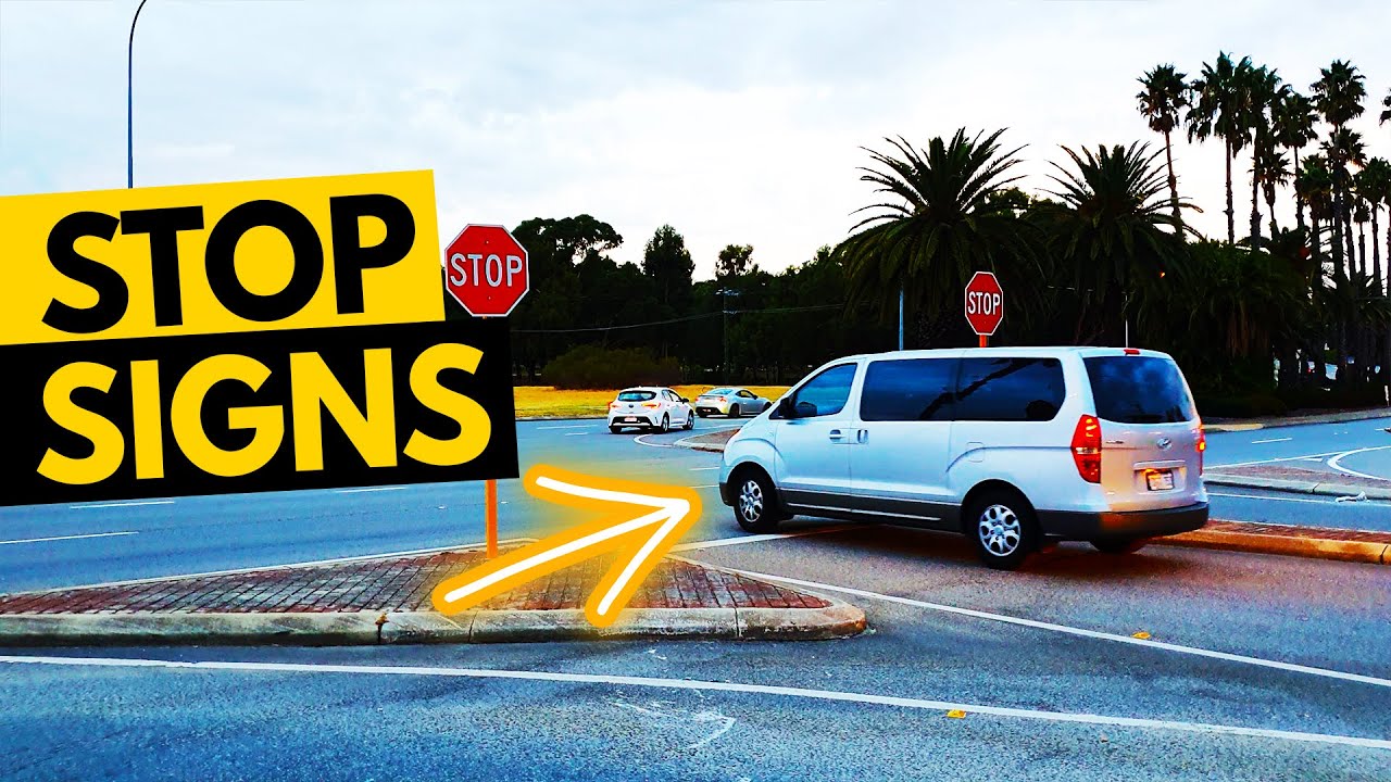 Stop Sign Rules (ONLY 1 POINT DRIVING TEST FAIL)