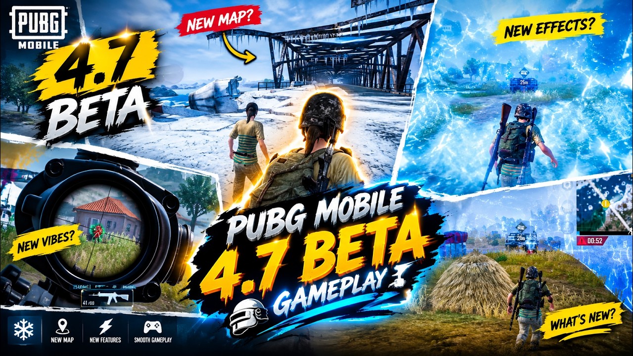 PUBG MOBILE 4.7 Beta ❄️ Exploring the New Winter Map!