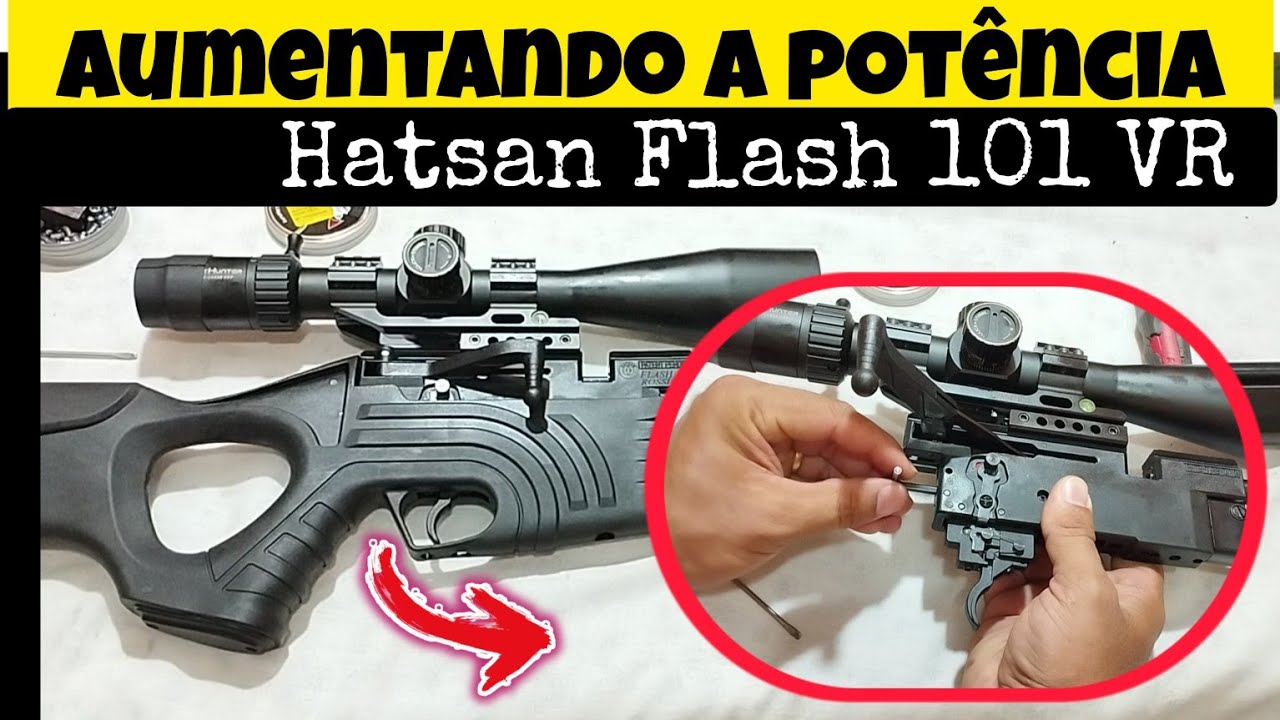 Flash 101 VR: Ajustando potência na mola do martelo