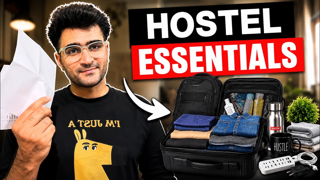Hostel Essentials | What to Pack for Hostel (Complete Checklist)