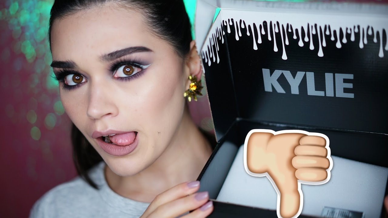 KYLIE  Kyshadow Holiday Palette and Cream shadow  tutorial and review