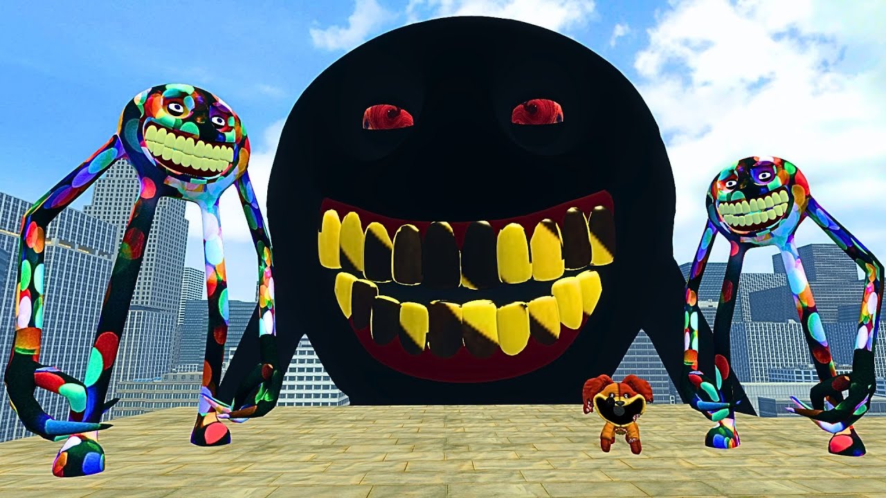 What if I Became Black Nightmare Roblox Innyume Smiley's Stylized vs Garden of Banban In Garry's Mod