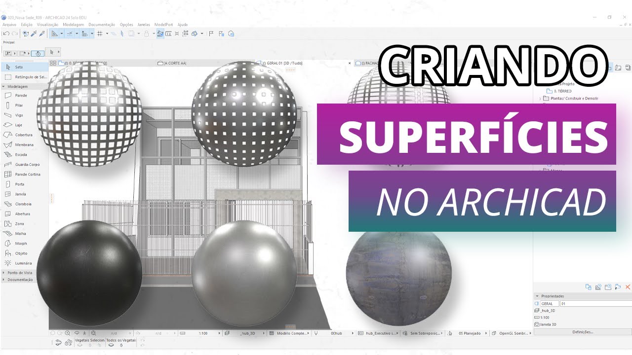 CRIANDO SUPERFÍCIES NO ARCHICAD | Hub Prática Criativa