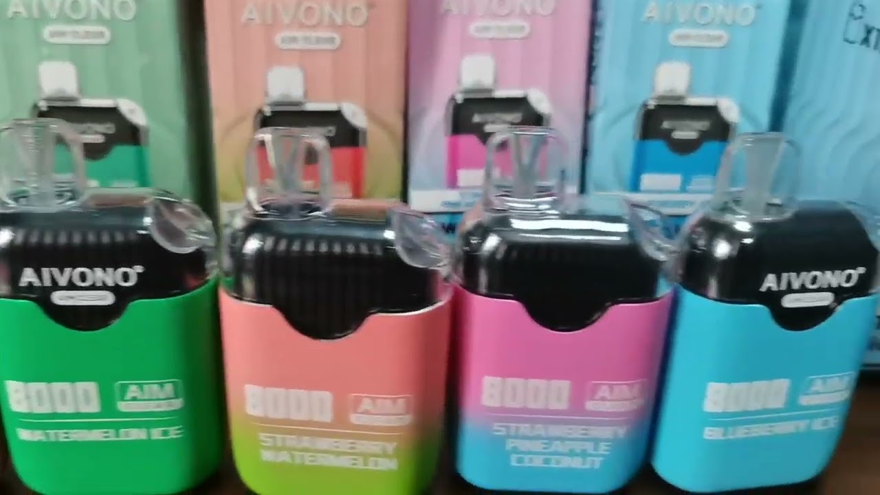 Aivono Aim Clear Disposable Vape Kits 8000 Puffs Rechargeable Mesh Coil Puff E-Cigarette 8000 Puffs