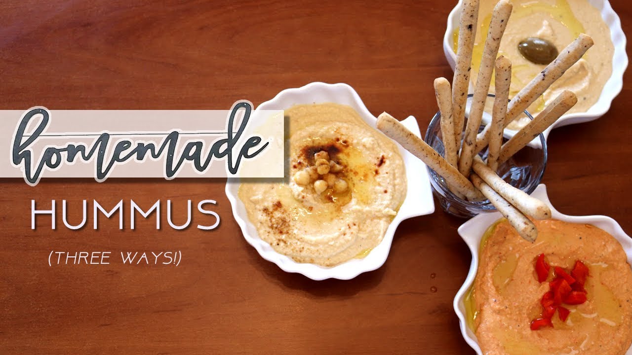 ΥΓΙΕΙΝΟ ΣΠΙΤΙΚΟ ΧΟΥΜΟΥΣ 🍋 (με 3 γεύσεις!)