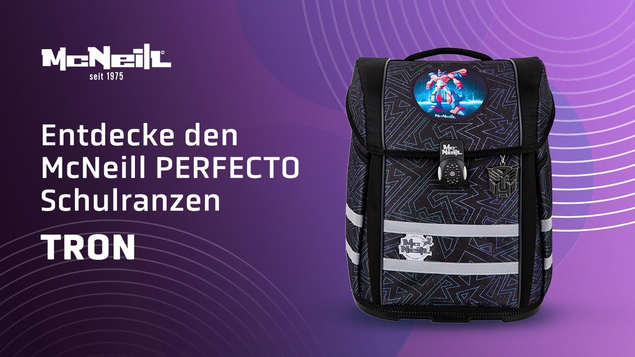 Entdecke das McNeill PERFECTO Schulranzen TRON Set