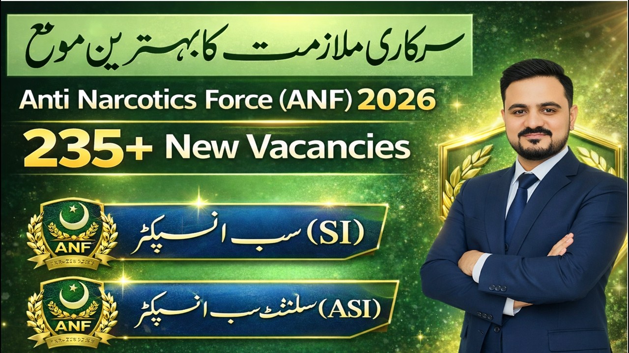 Anticotics Force New Jobs 2026  | Sub Inspector SI | ASI | Constable ANF
