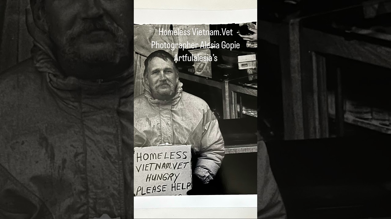 Homeless Vietnam.Vet photographer Alesia Gopie taken in CenterCity Philadelphia #Veterans #respect ￼
