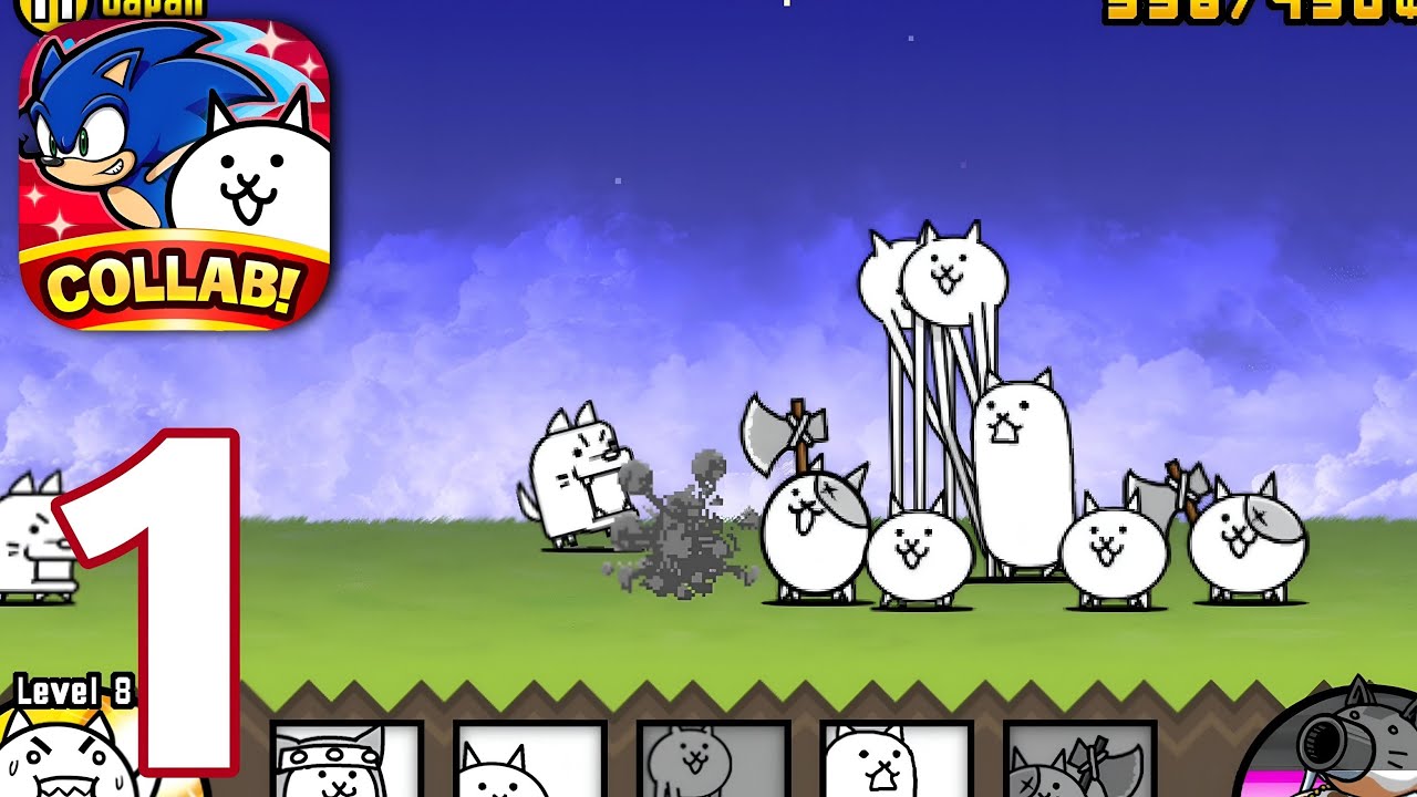 The Battle Cats - Gameplay Walkthrough Part 1 - Tutorial (ANDROID/IOS)