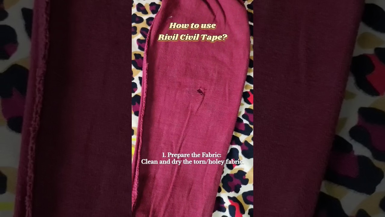Rivil Civil Tape How to Use? ✂️ | #clothinghacks #fixing