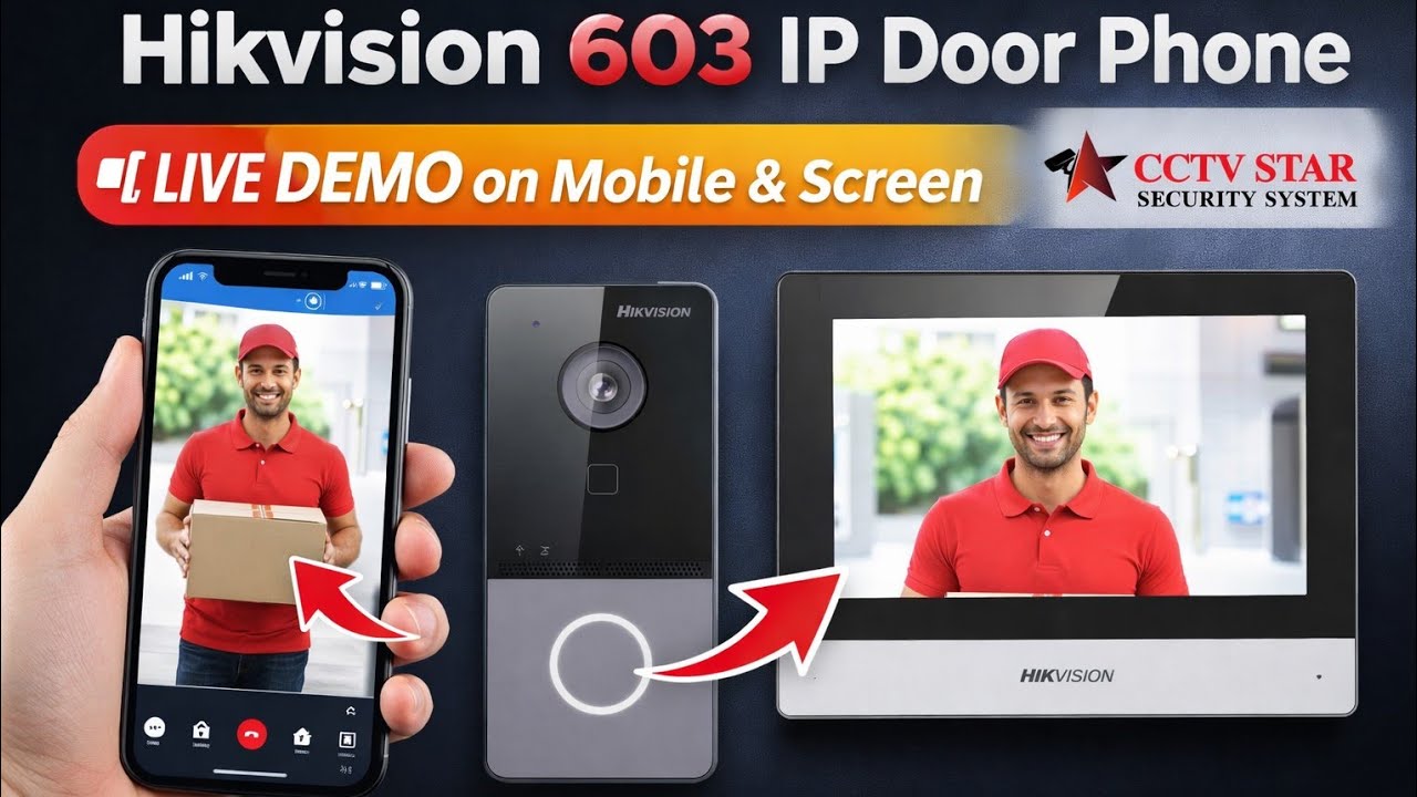Hikvision KIS-603 Video Door Phone Installation | Mobile & LED Screen Demo | Complete