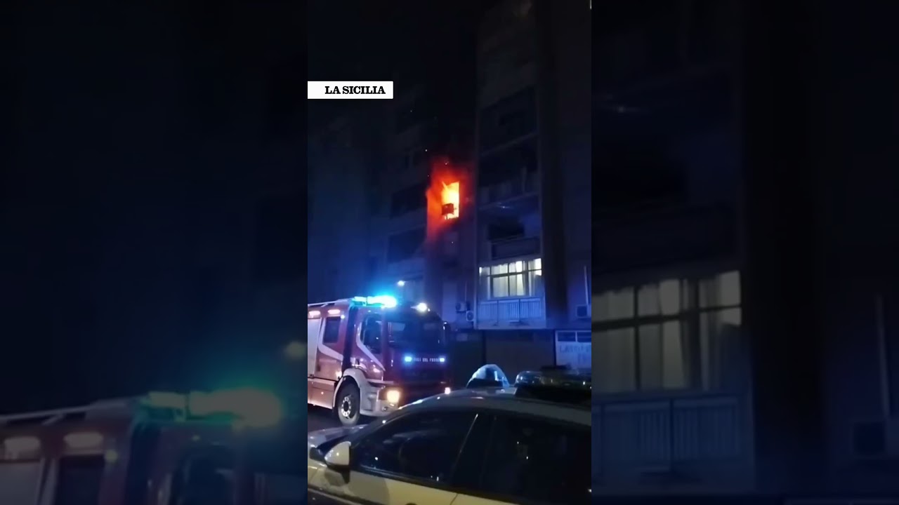 Paura nella notte a Catania: incendio distrugge una palazzina a Librino