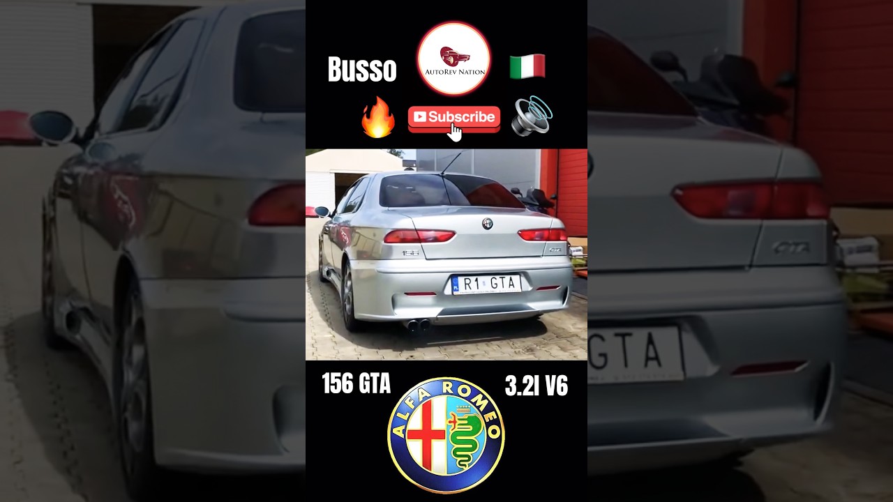 Alfa Romeo 156 GTA 3.2 V6 Busso &mdash; Italian Perfection Revving 🇮🇹🔥 #alfaromeo #busso #alfaromeo156