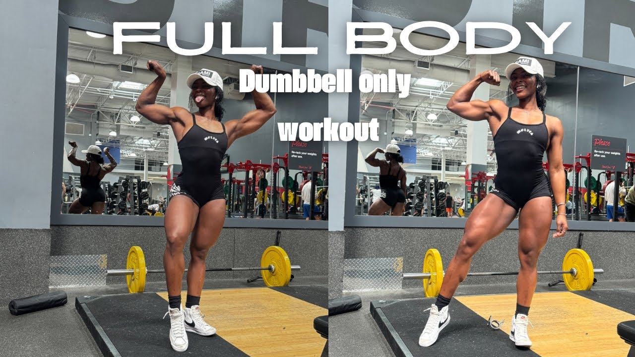 FULL BODY 💪🏽{Dumbbell only workout }