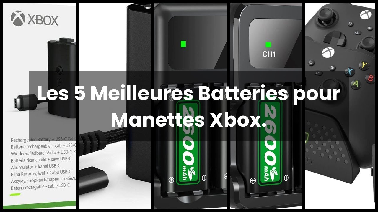 【BATTERIE MANETTE XBOX】Les 5 Meilleures Batteries pour Manettes Xbox. ✅