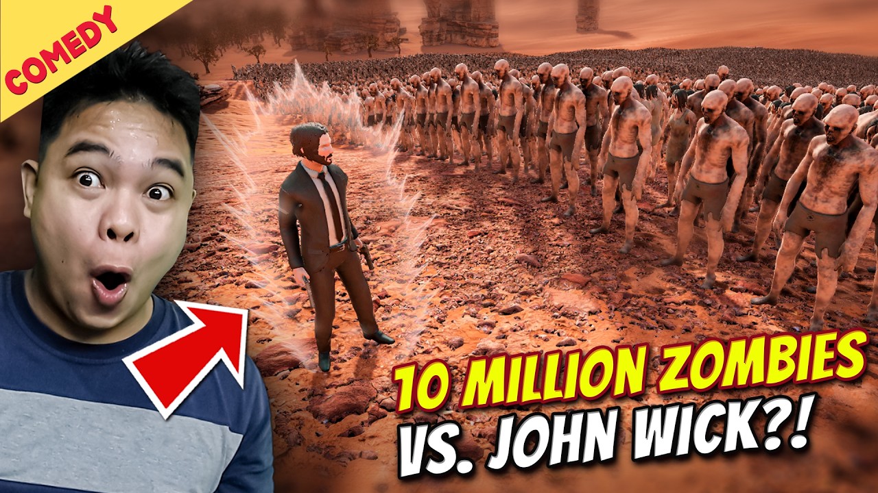 Grabeng Laban 10 Million Zombies vs. John Wick! - ULTIMATE EPIC BATTLE SIMULATOR 2