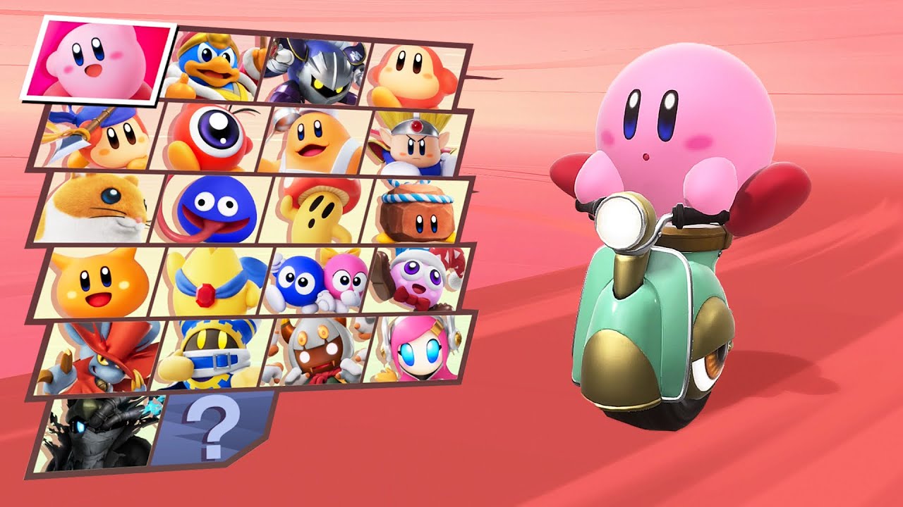 Kirby Air Riders - All Characters and Machines (Gameplay)