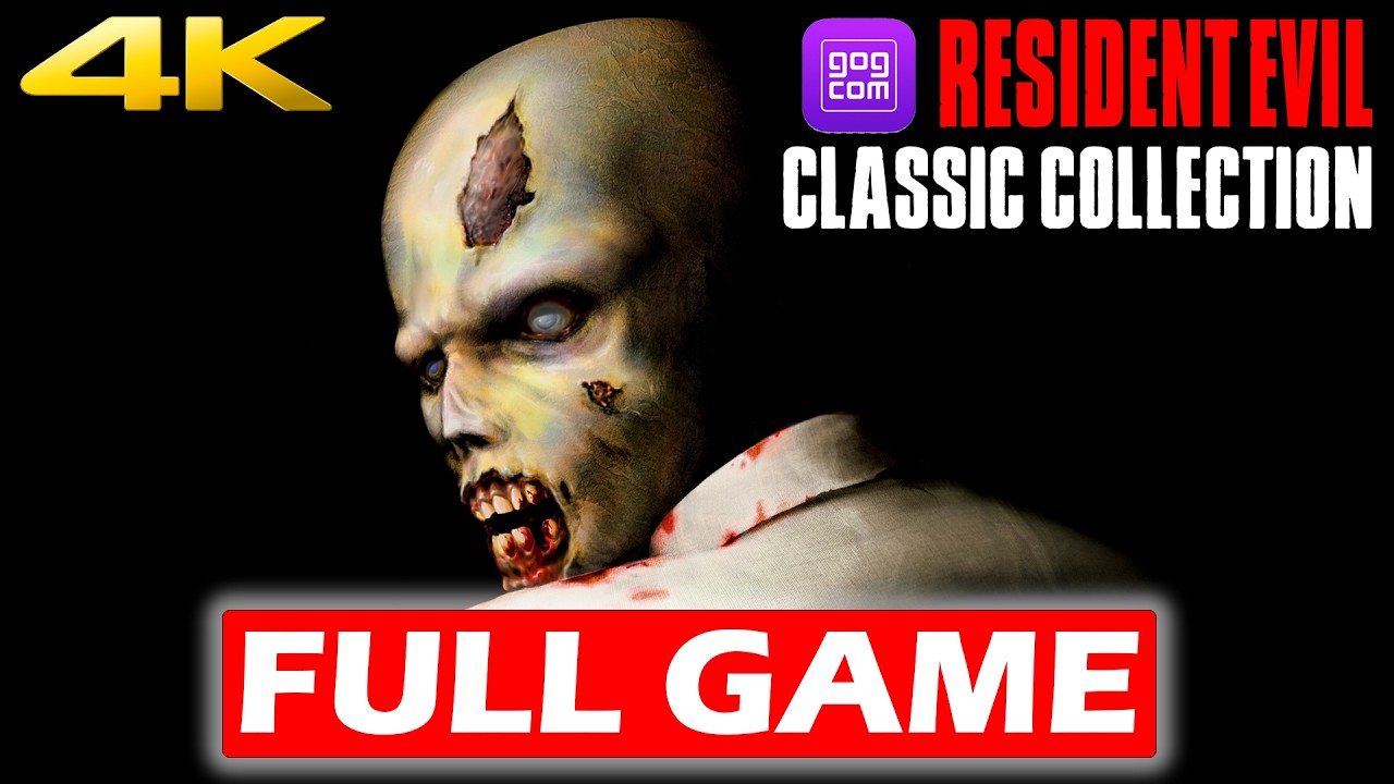 RESIDENT EVIL 1 Classic Trilogy (GOG) Gameplay Walkthrough (4K) PC Port | MINIMI & INGRAM Only