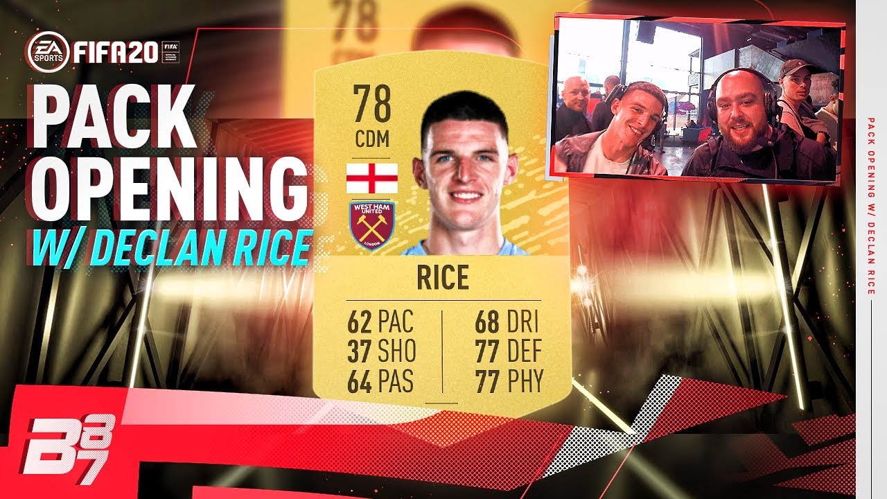 DECLAN RICE OPENS MY FIFA 20 PACKS! | FIFA 20 ULTIMATE TEAM