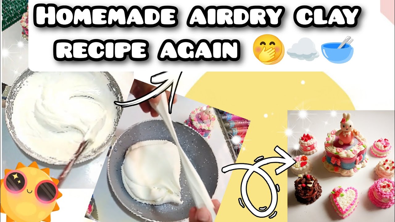 Homemade airdry clay recipe again 🤭☁️🥣 || Clayart || airdryclay || clayartist  #Tumpaartist