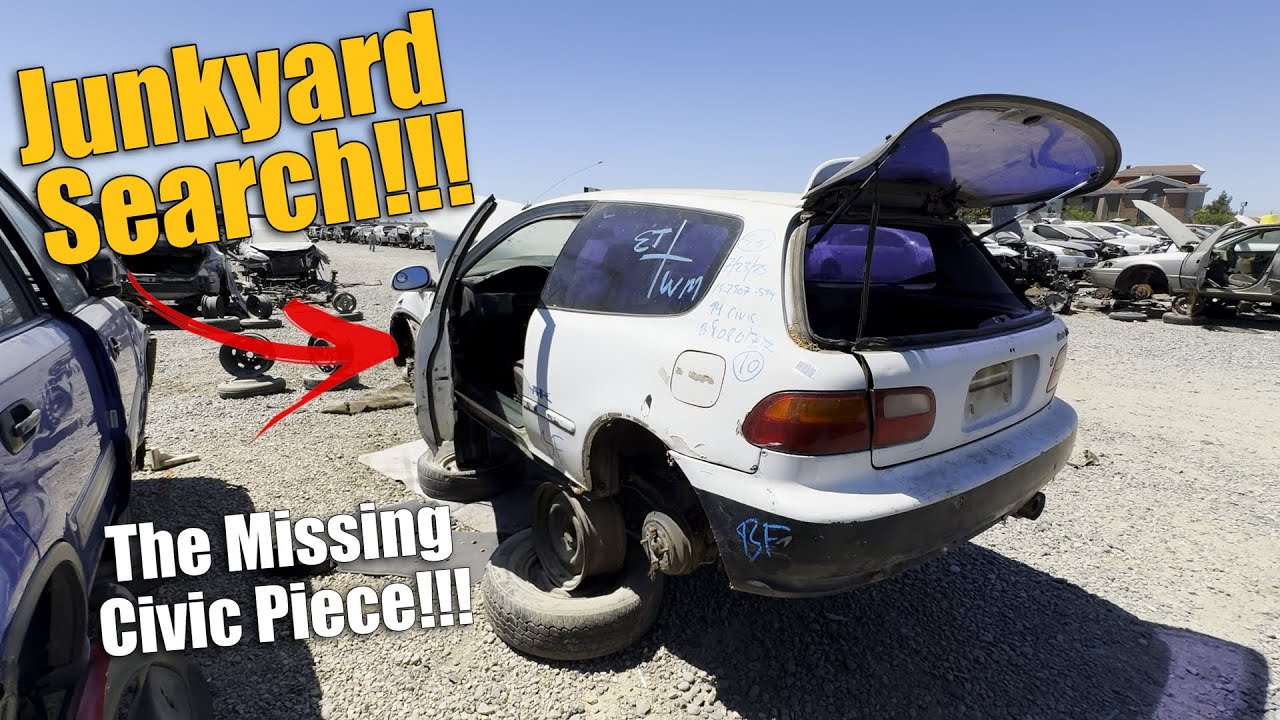 Honda Civic Hatchback JUNKYARD SEARCH!!! - FINALLY Found The Missing Piece!!!!