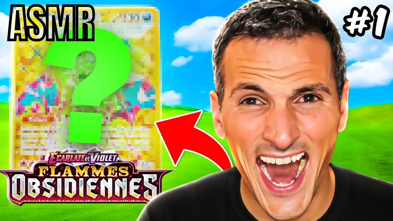 ASMR : POKÉMON ETB  FLAMMES OBSIDIENNES 🔥Ma Première Ouverture 😱