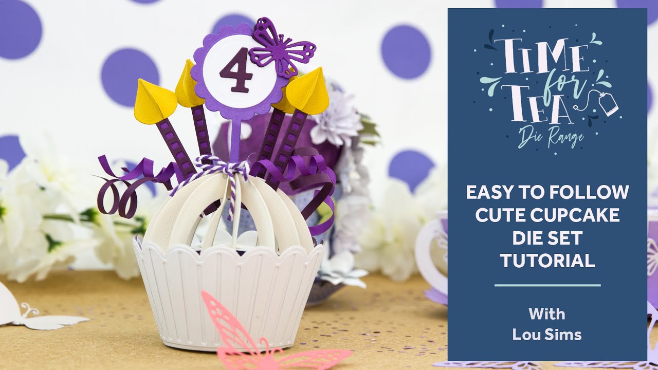 Tonic Tutorial - How To Make A Cute Papercraft Cup Cake with Lou Sims