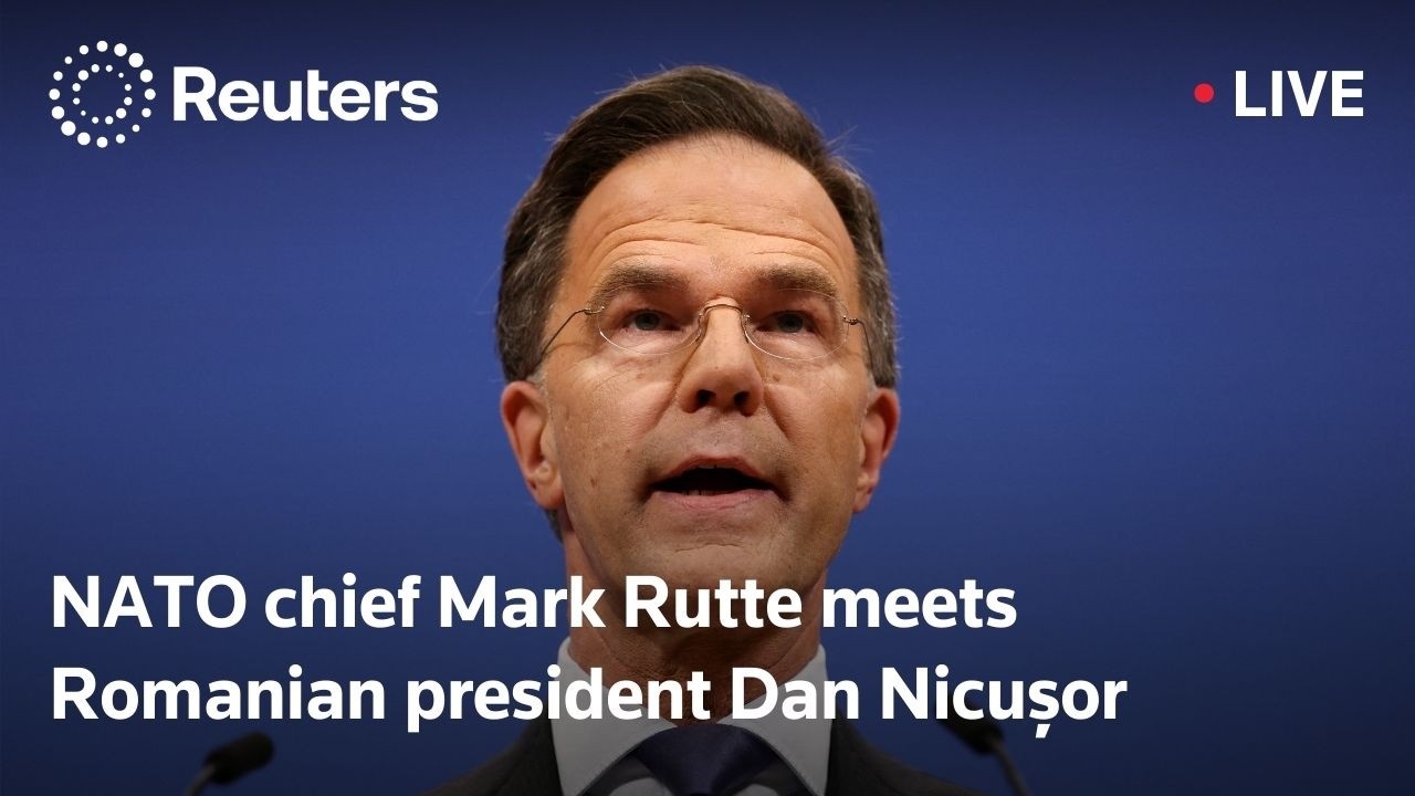 LIVE: NATO chief Rutte meets Romanian president Dan in Brussels