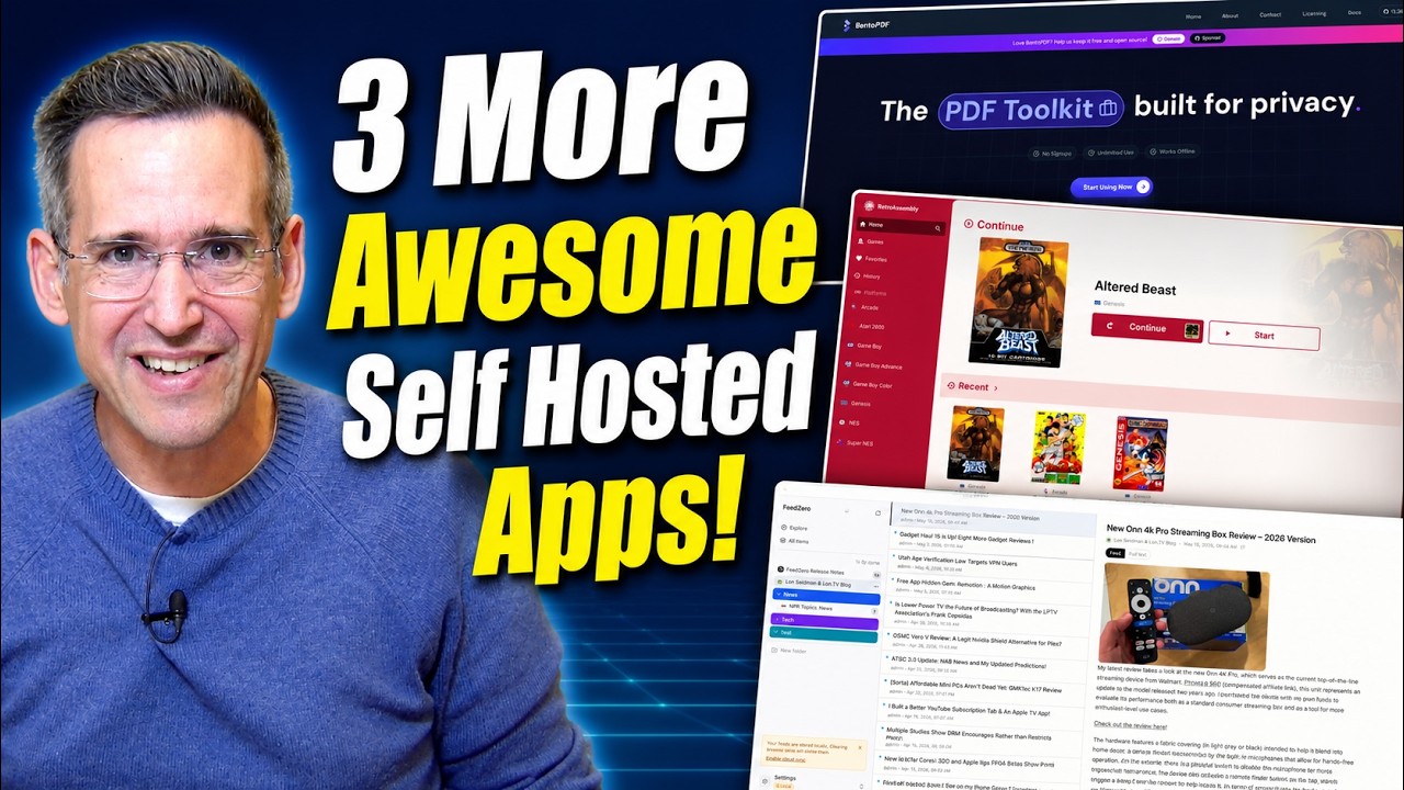 3 More Awesome Self Hosted Apps!