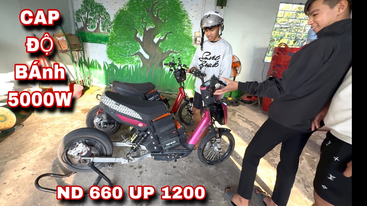 Xe Điện Độ Kiểng - Cap B&aacute;nh Yuma 5000w + ND 660 Up 1200 Vặn Si&ecirc;u Bốc,⚡