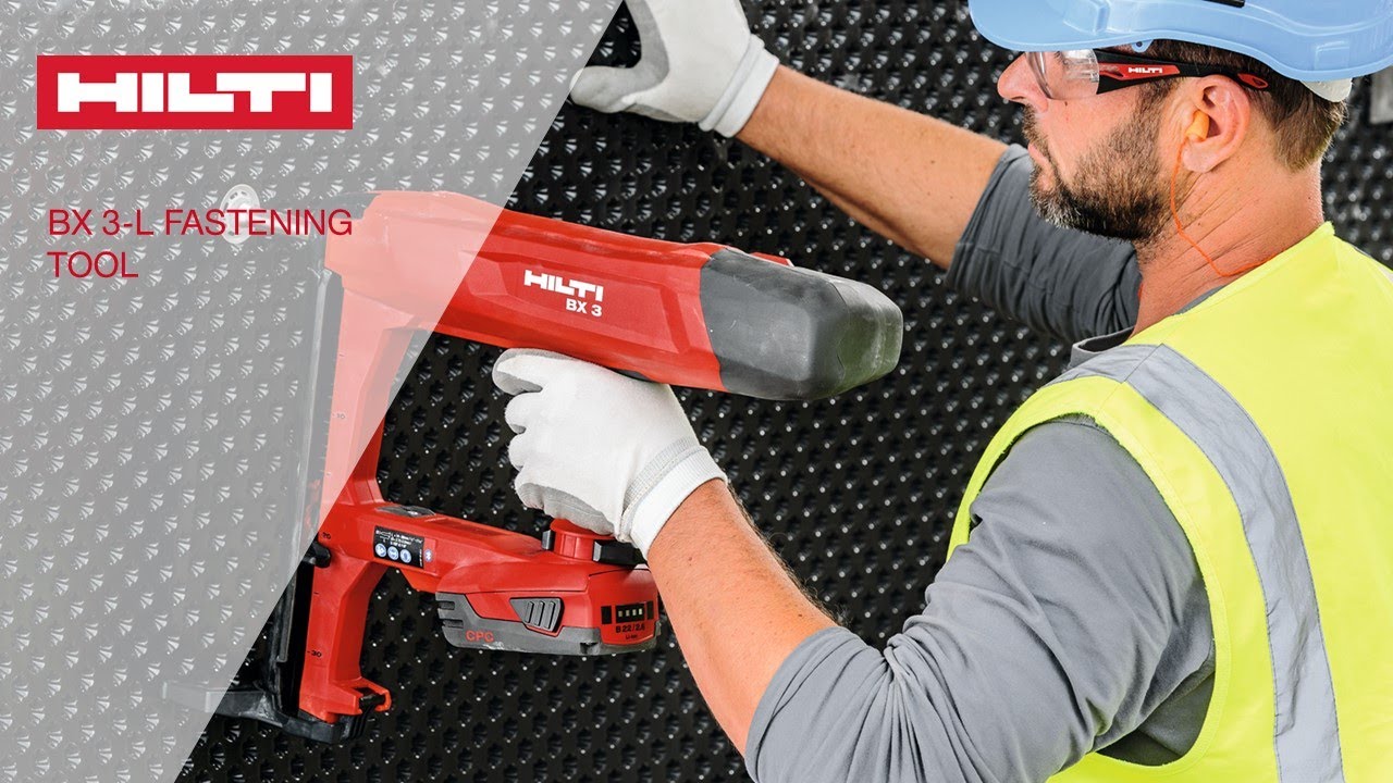 Fastening Demo: Fasten conduit clips to steel using Hilti BX 3-L 02 nailer