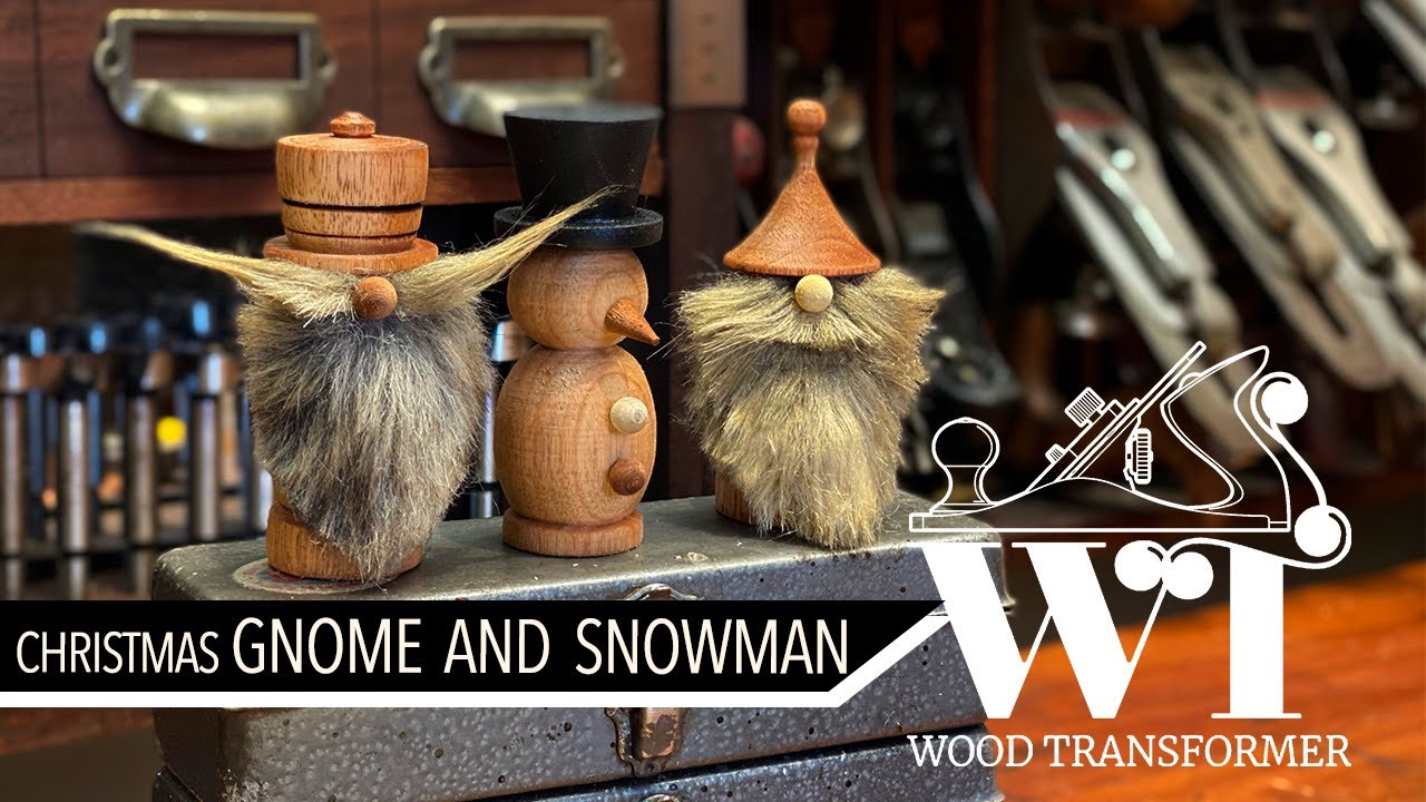 Wooden Gonk and Snowman - Wood Working