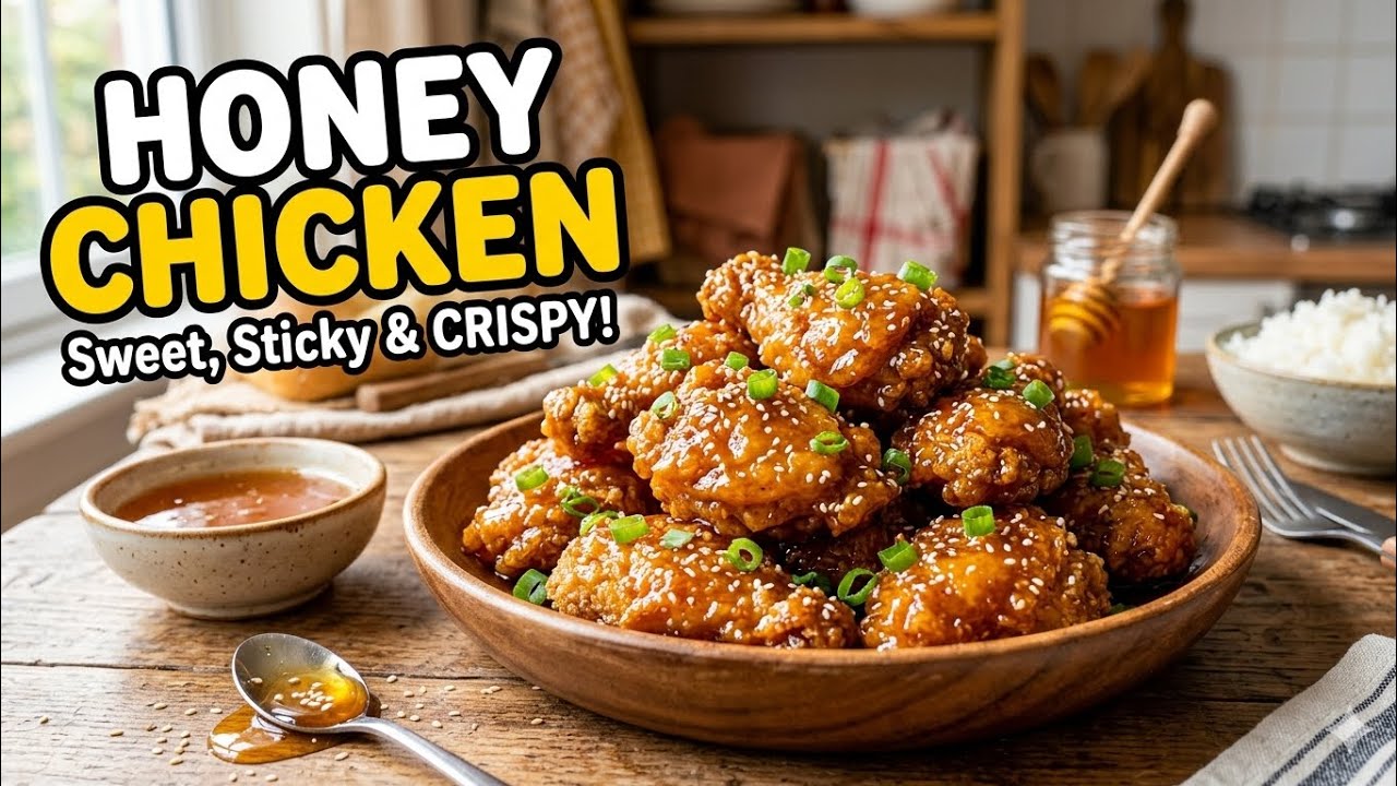 The Secret to PERFECTLY Crispy Honey Chicken| 20-Minute Meal
