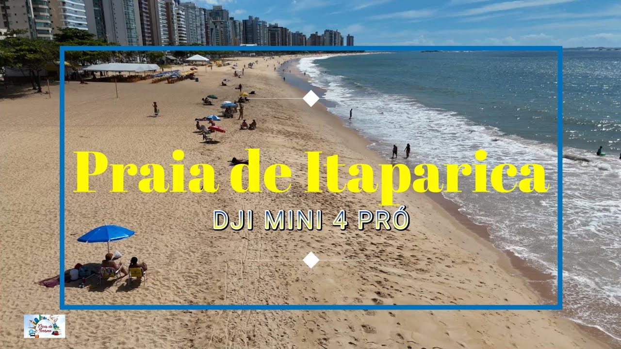 Praia de Itaparica, Vila Velha (ES) – Beleza e Modernidade Capturadas pelo DJI Mini 4 Pro