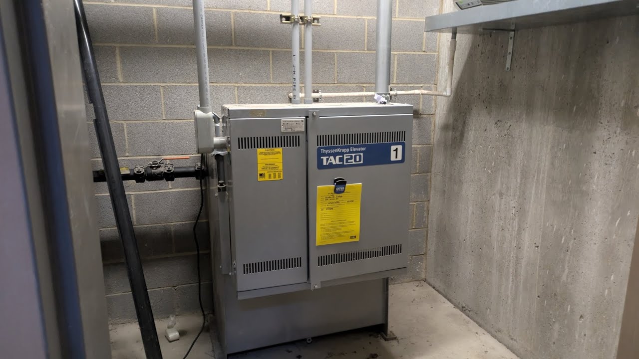 ThyssenKrupp Hydraulic Elevator machine room