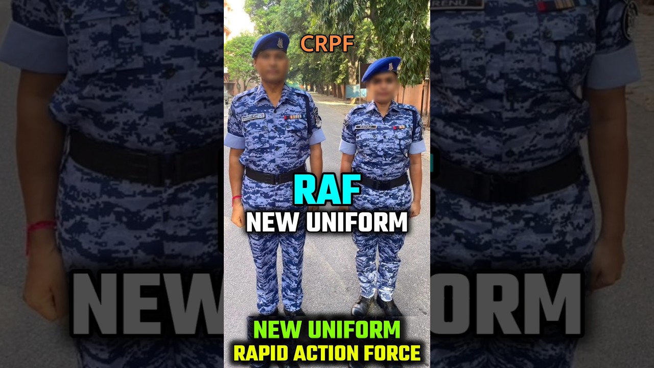 RAF New Uniform | CRPF New Uniform #crpf #raf #rapidactionforce #shorts #viral