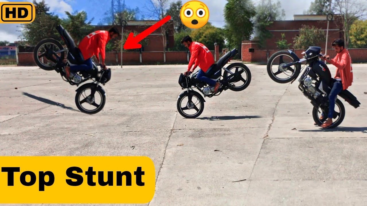 New video!! Hero splendor bike stunt wheeling and Stoppy by Nishu Deshwal