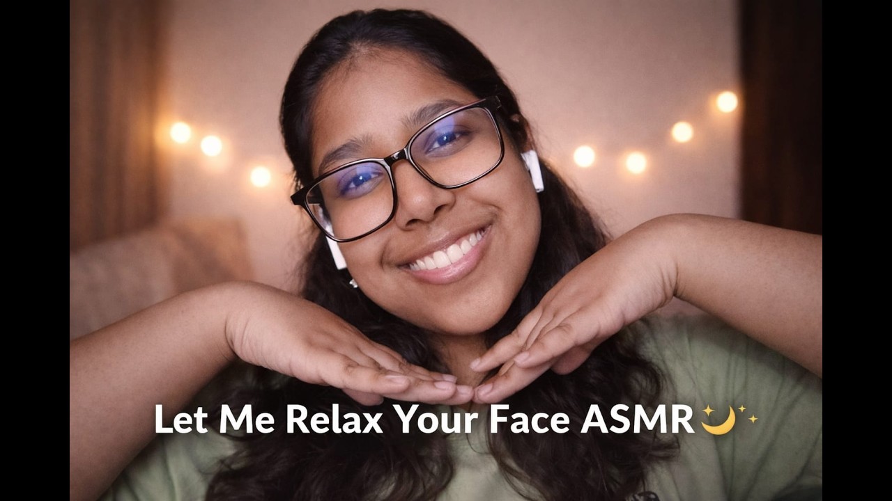 Let Me Relax Your Face ASMR 🌿 Gentle Face Touching & Brushing
