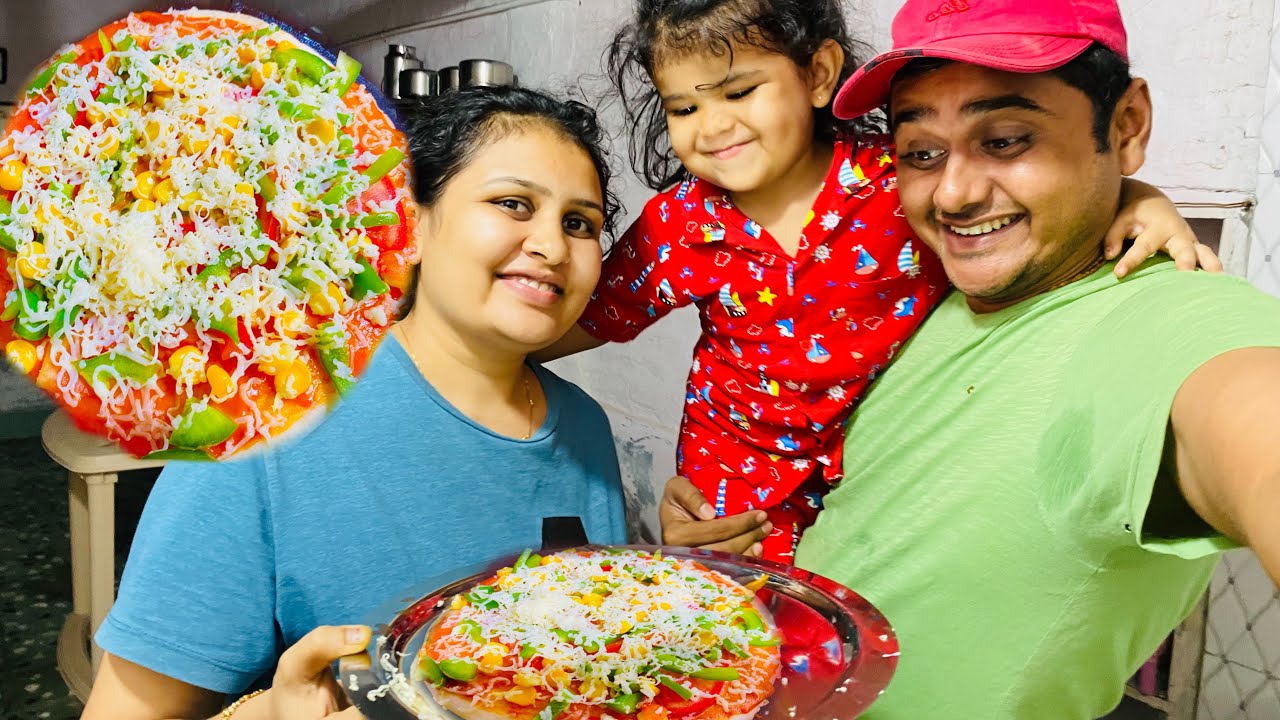 Finally sarika n🍕pizza banaya😋hazel ki masti🤣