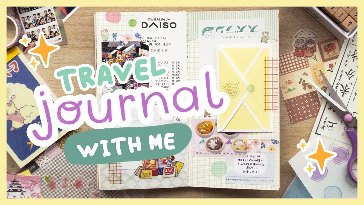 Japan Travel Journal | Journaling process No. 07! 🍡✂️