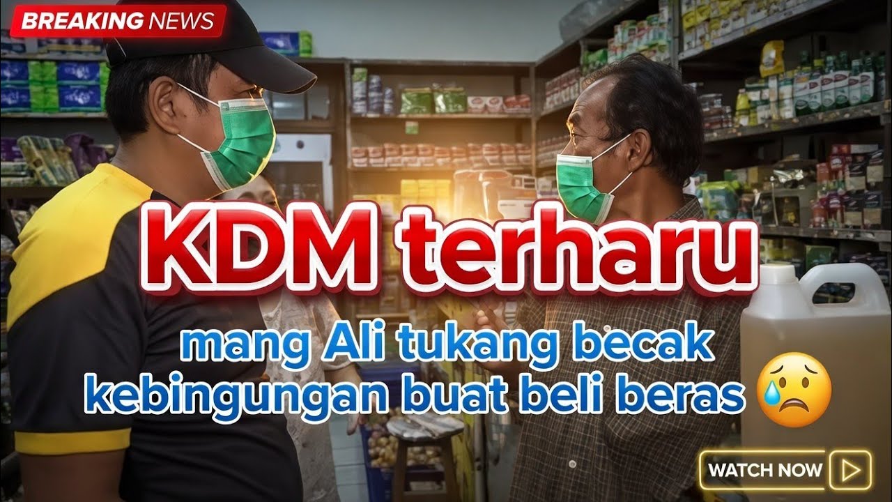 Dari pagi sepi nggak ada penumpang,mang Ali tukang becak kebingungan buat beli beras #Kdm #bapakaing