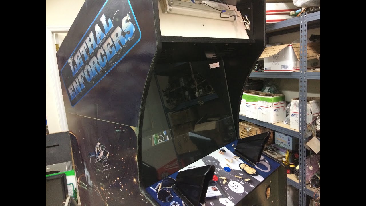 Stripping Paint off a Lethal Enforcers Arcade Game Restoration 1992 Konami