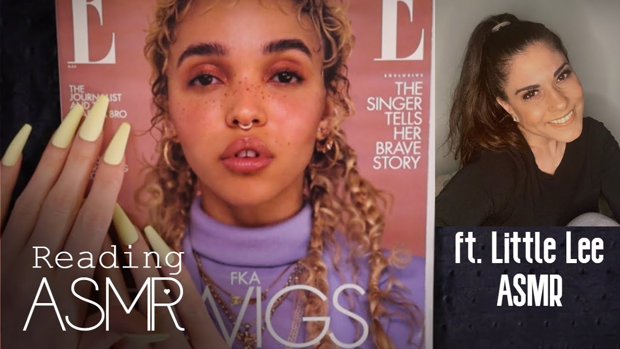 ASMR Magazine flip through collab ft. Little Lee ASMR (🎧 soft spoken, page turning)