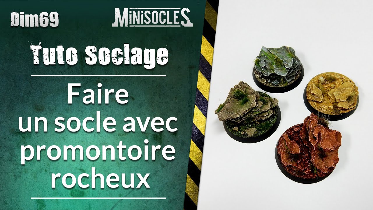 Peinture sur figurines [TUTO] : Faire un socle avec promontoire rocheux