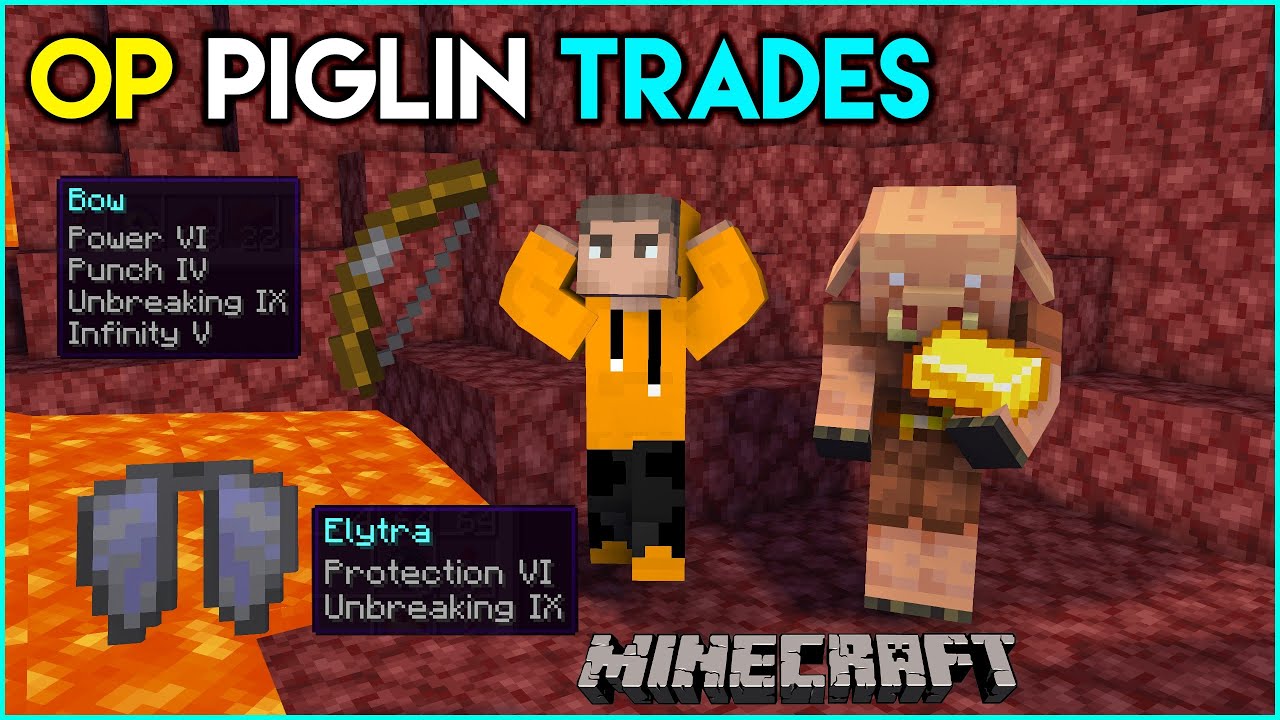 Minecraft, But Piglin Trades Are Op | Minecraft Mods | THE COSMIC BOY