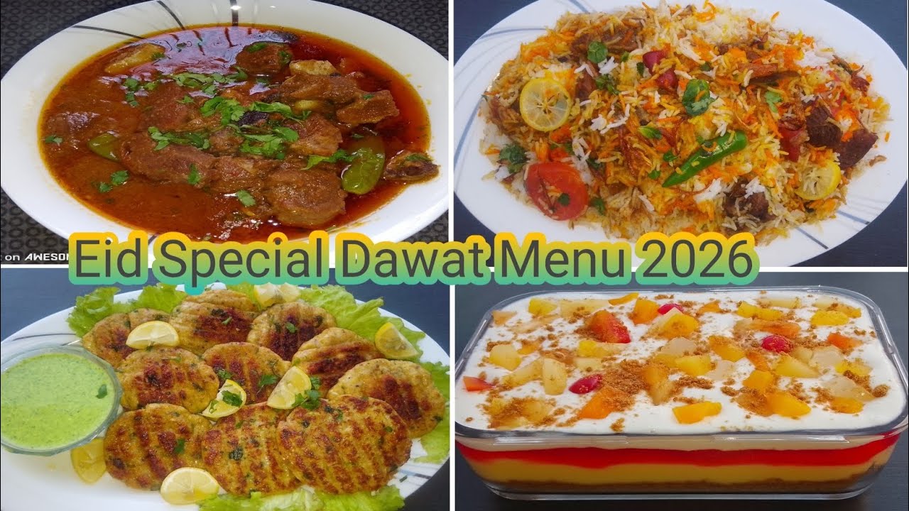 Eid (2026) Complete Dawat Menu Recipe|Quick & Easy & Delicious Recipe By Cooking with maria umer 