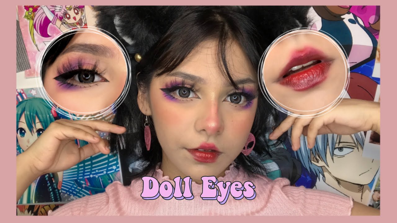 Maquillaje para parecer Muñequita ♡ / Doll eyes paso a paso