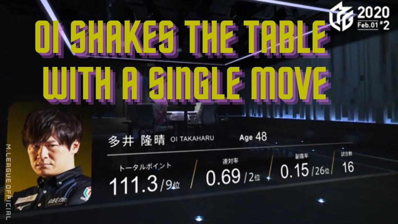 [M.LEAGUE] Oi Shakes the Table with a Single Move 【With Partial Commentary Transcript】